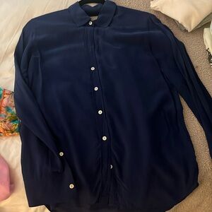 Everlane silk button up